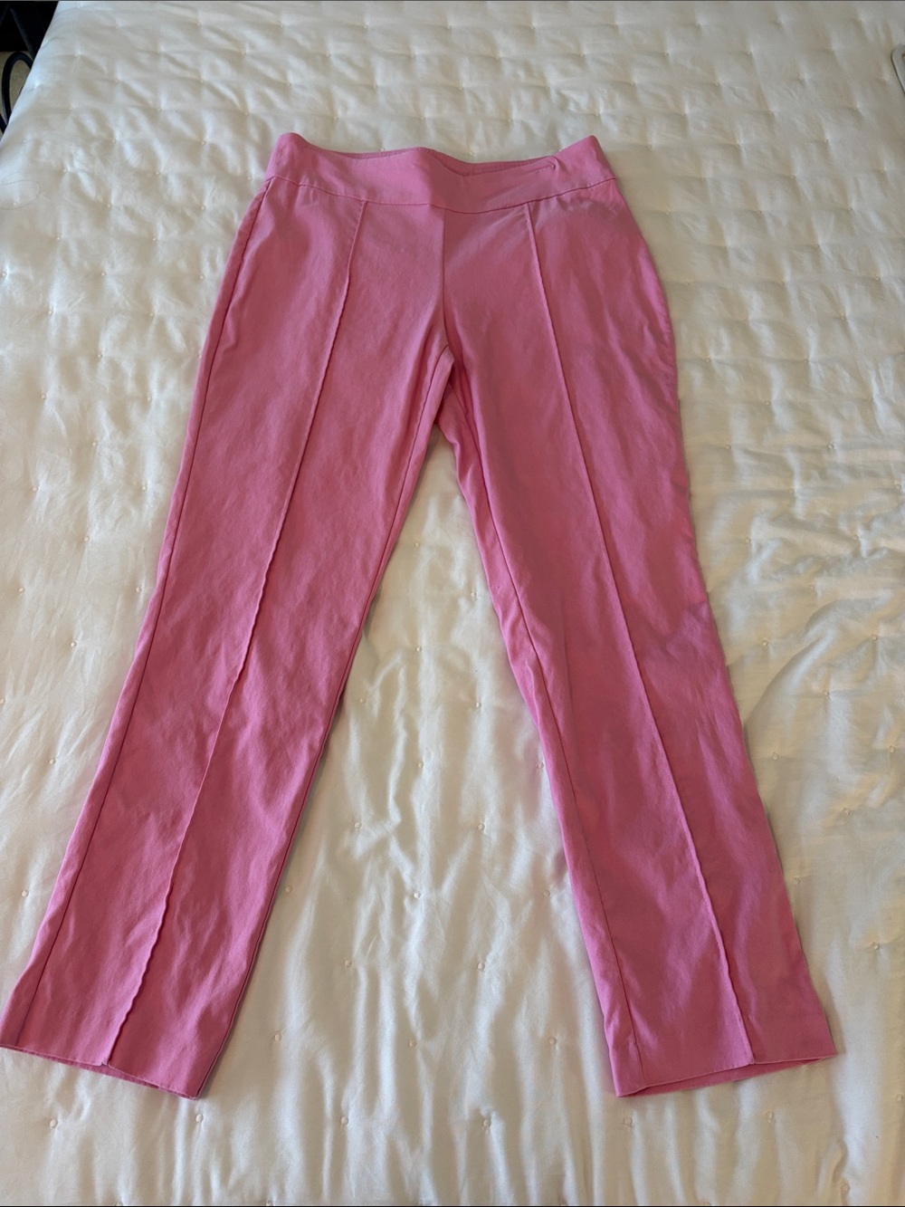 crown & ivy Rose Pink Straight-Leg Ponte Pants